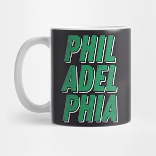 Philadelphia  // Retro Typography Design Mug